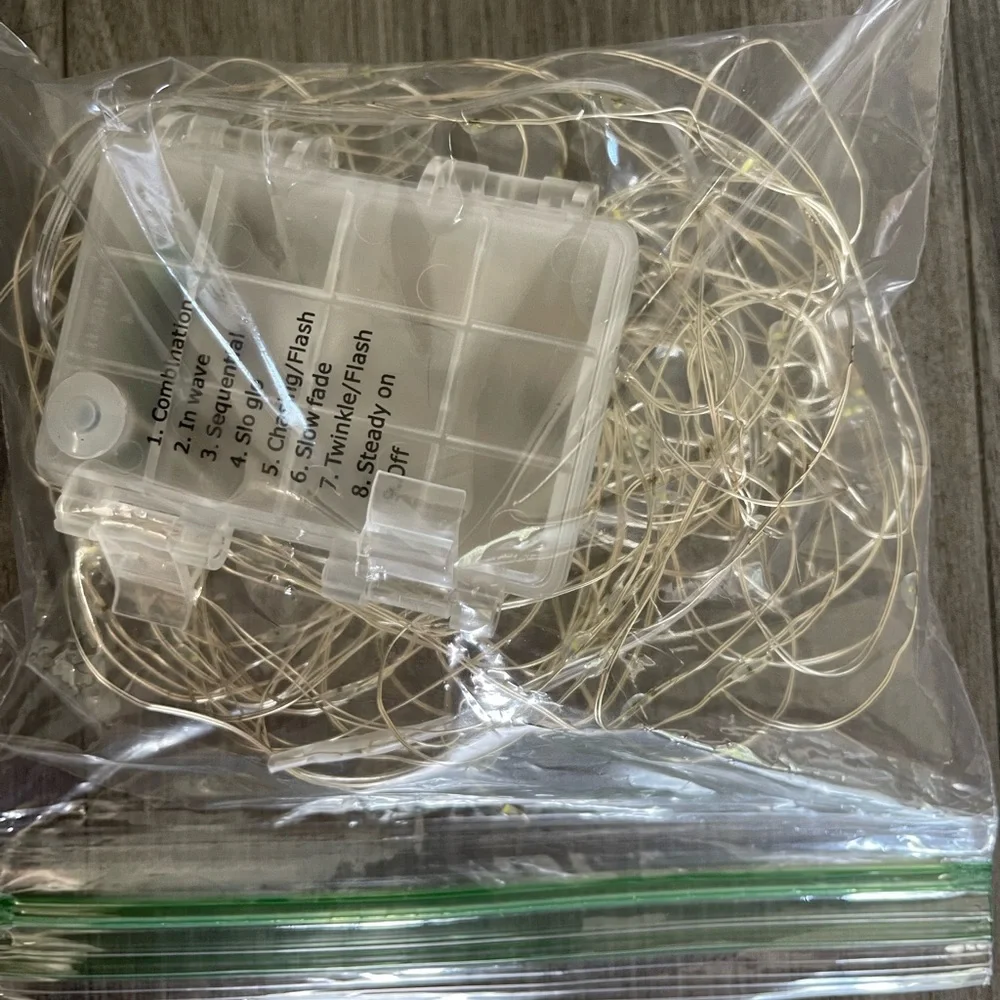 Battery powered string lights